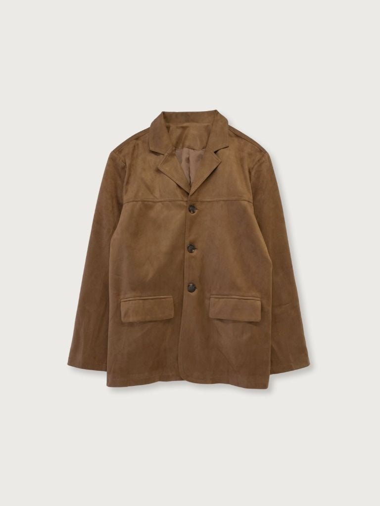loose suede jacket