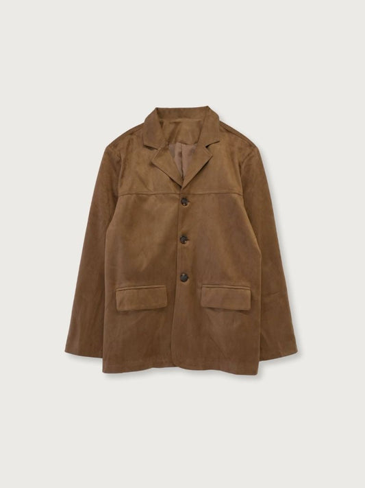 loose suede jacket