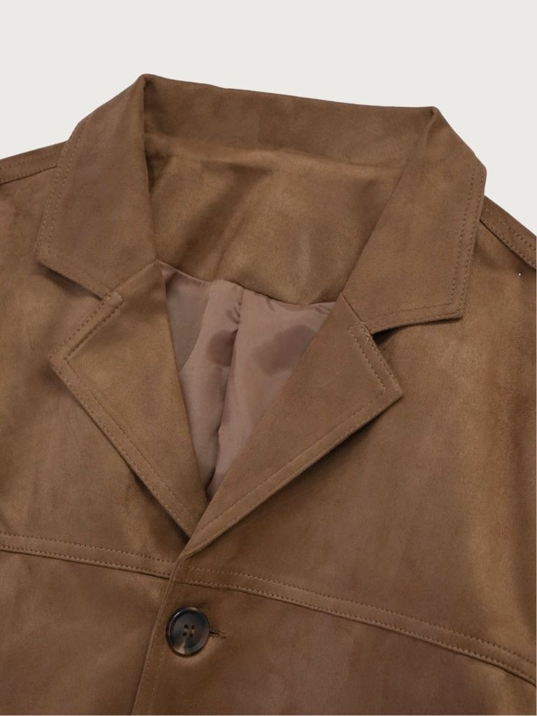 loose suede jacket