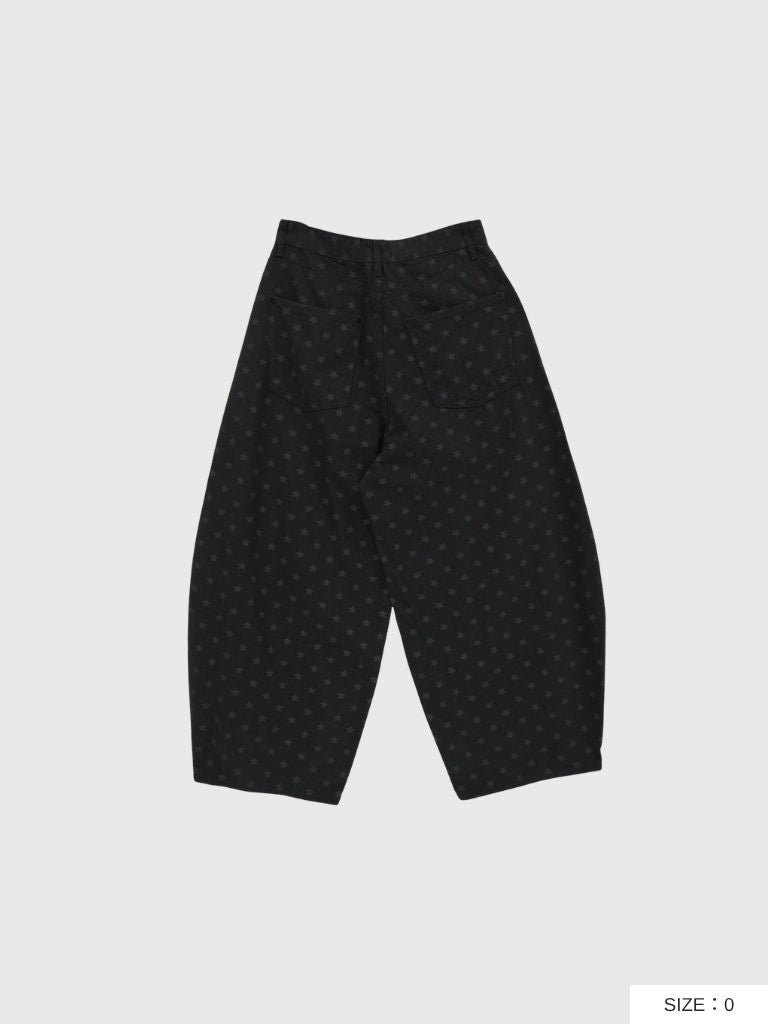 star dot balloon pants