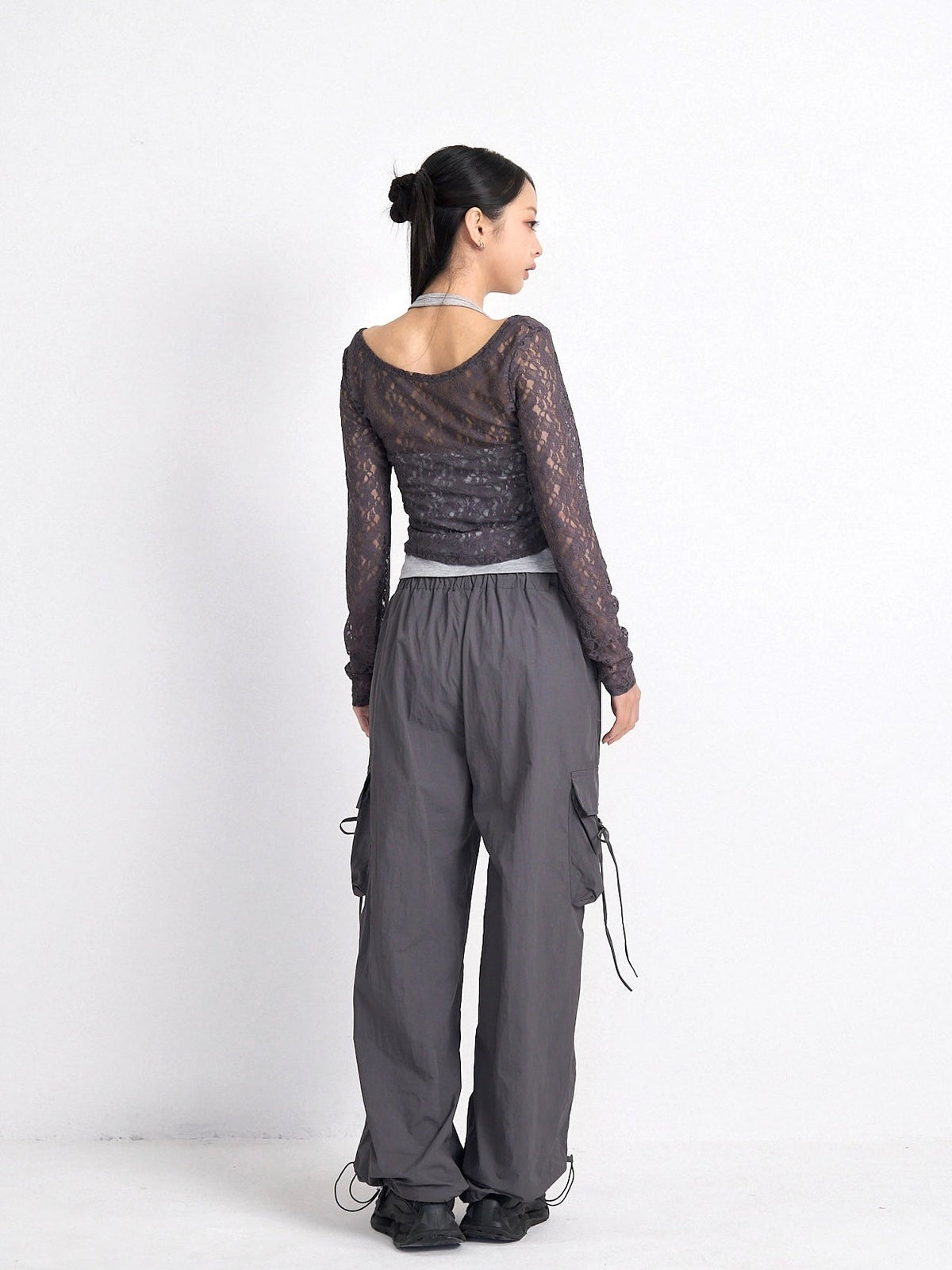 layered lace halter tops