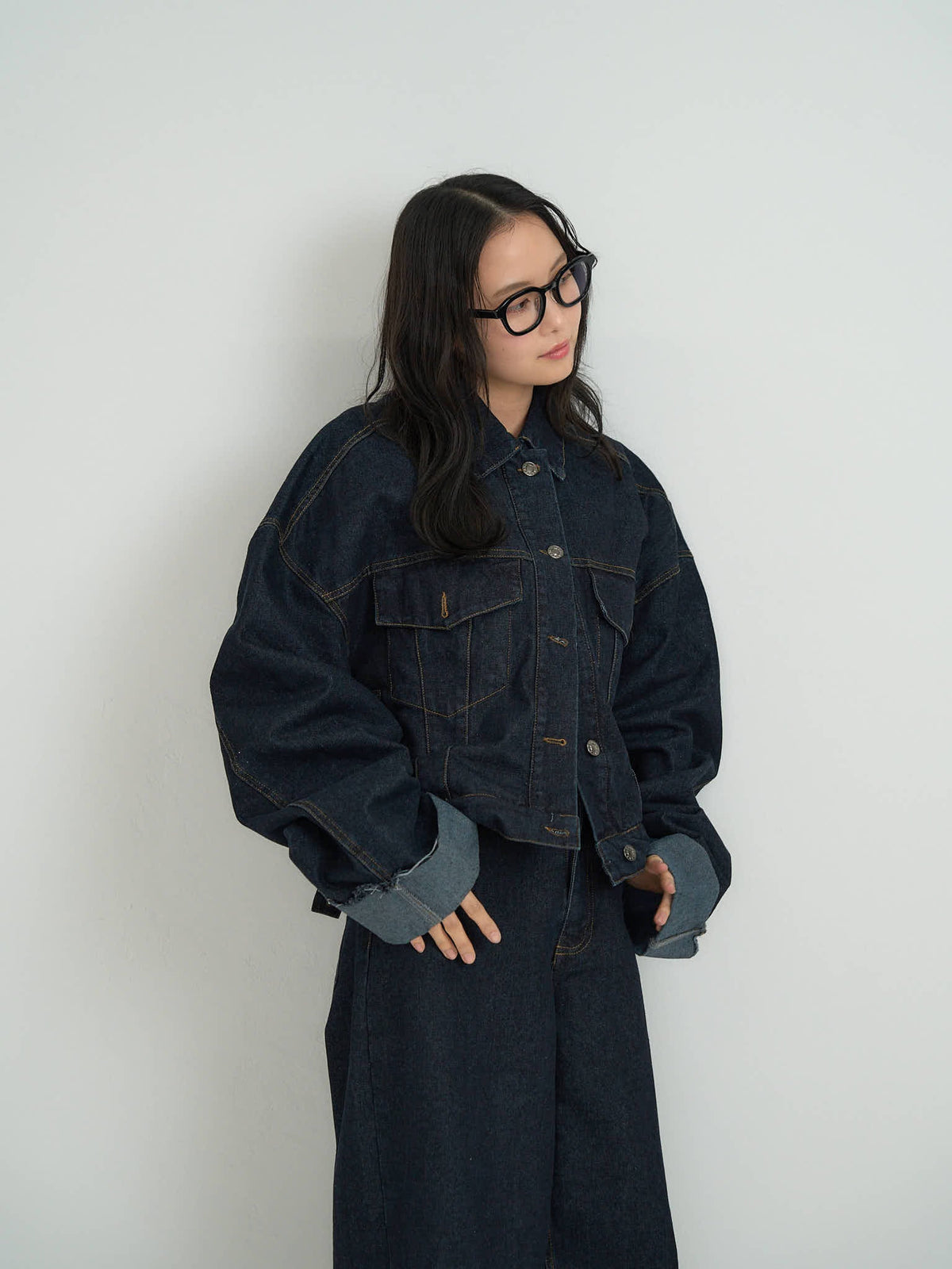 cropped denim jacket