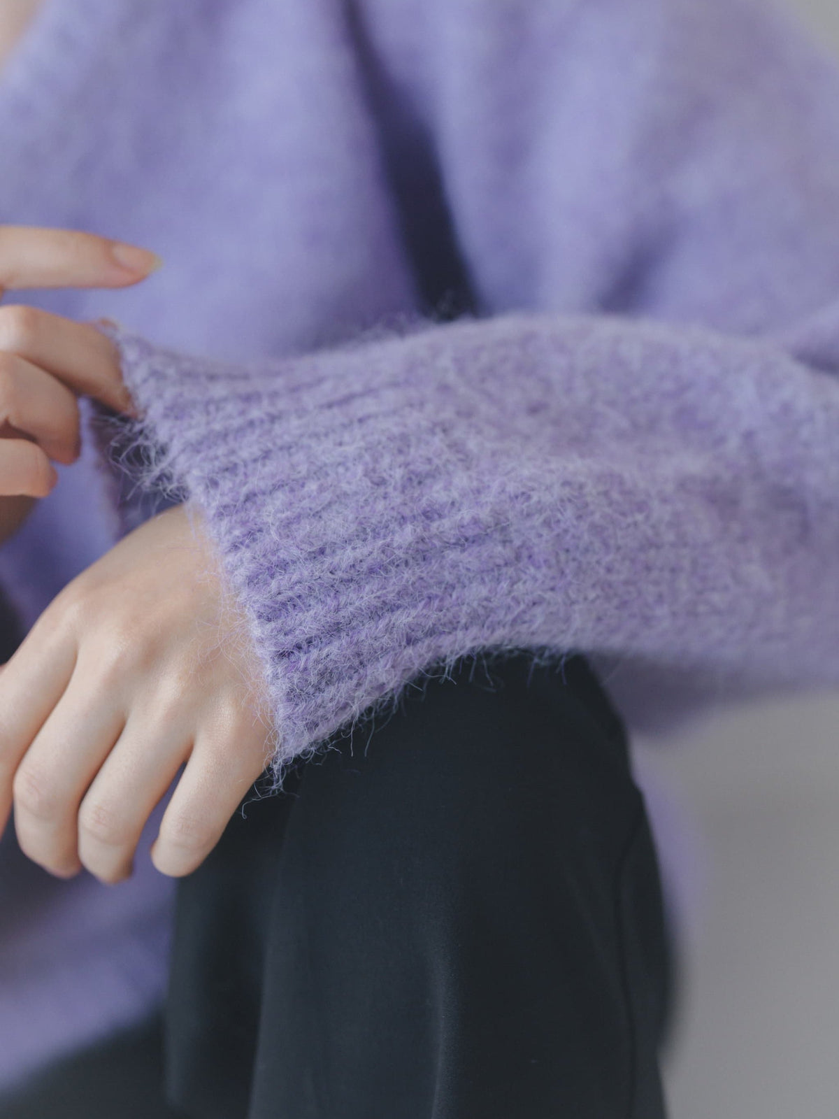 v neck soft knit
