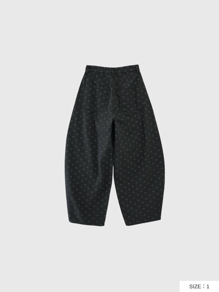 star dot balloon pants