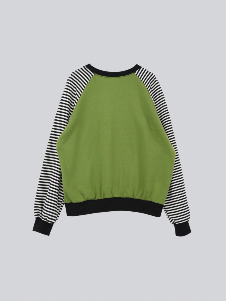 star patch border long tee