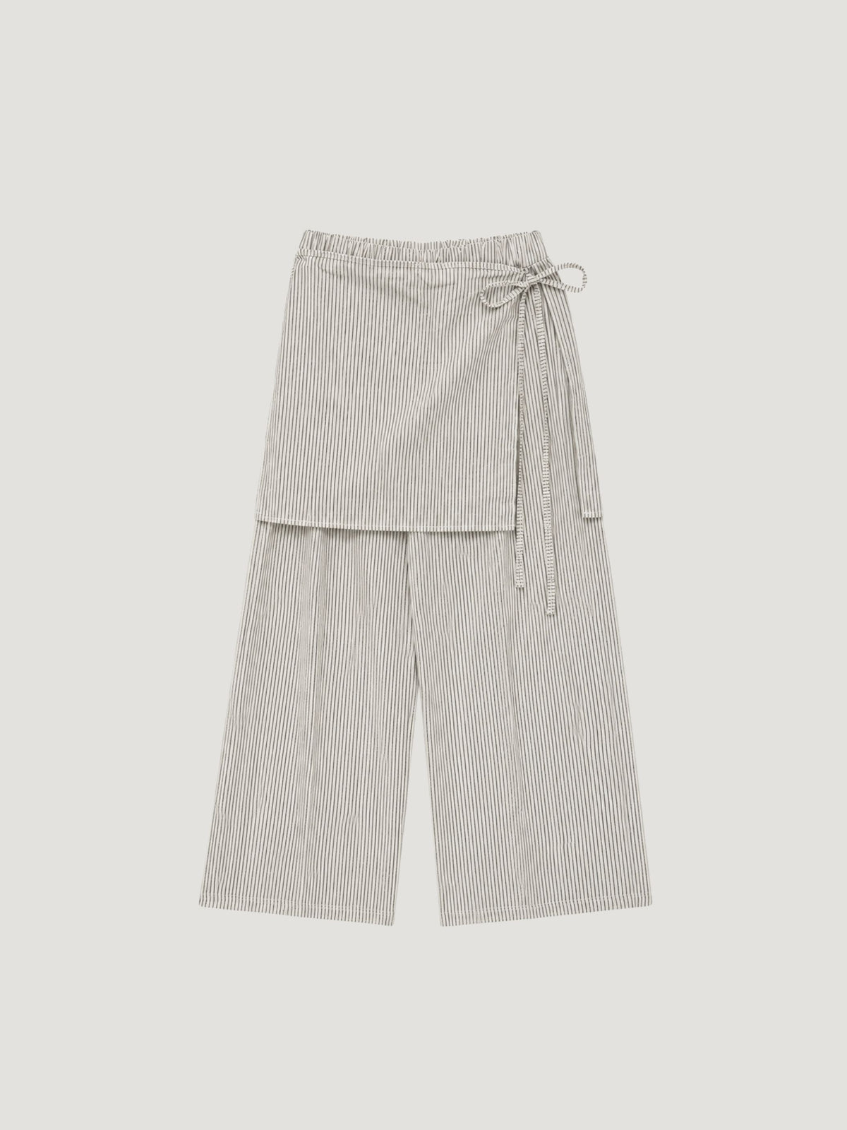 STRIPE WRAP PANTS