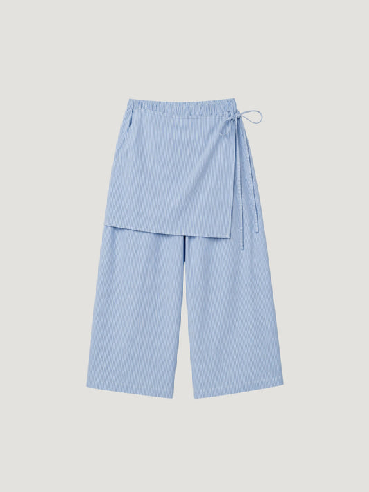STRIPE WRAP PANTS