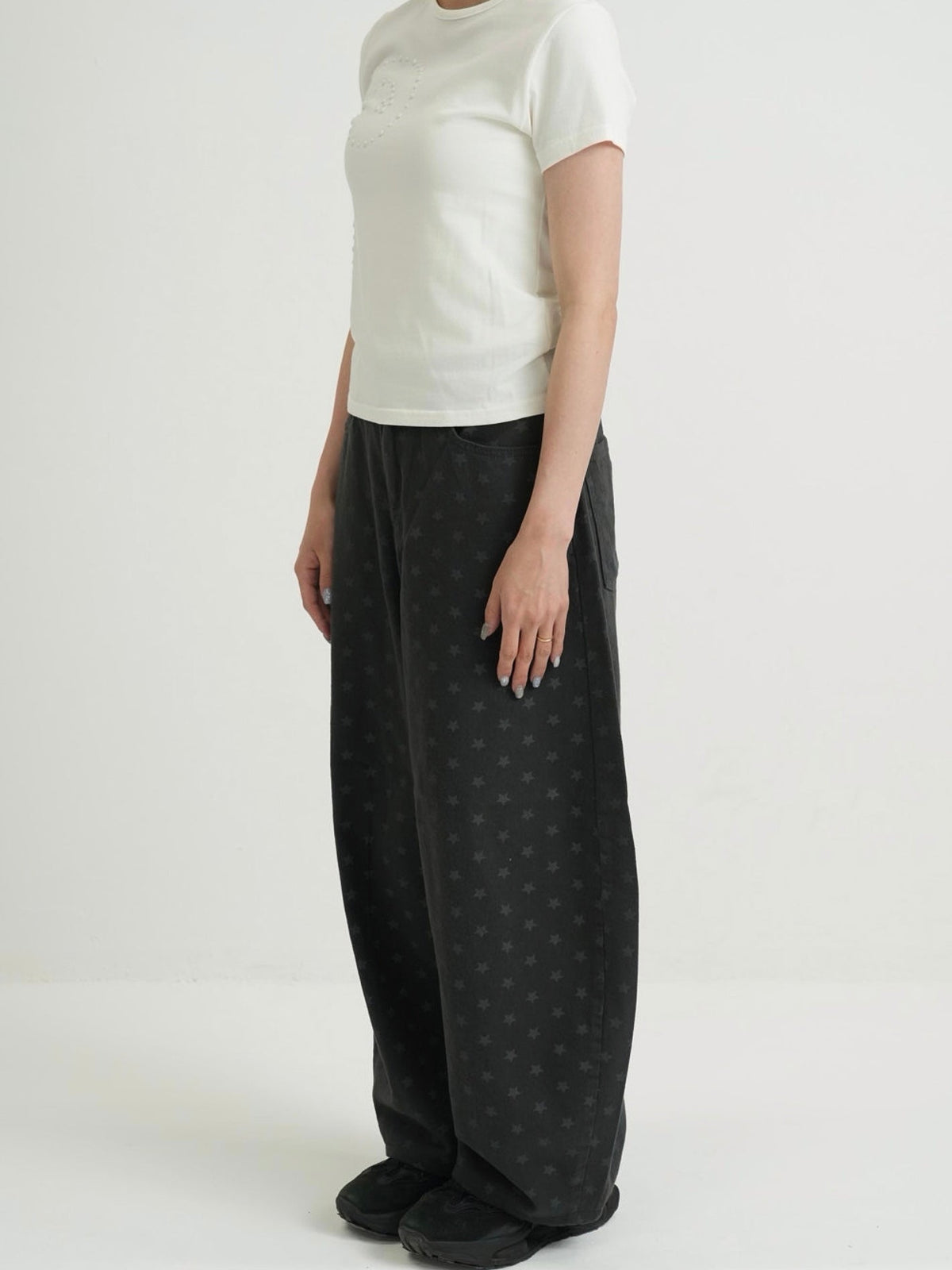 star dot balloon pants