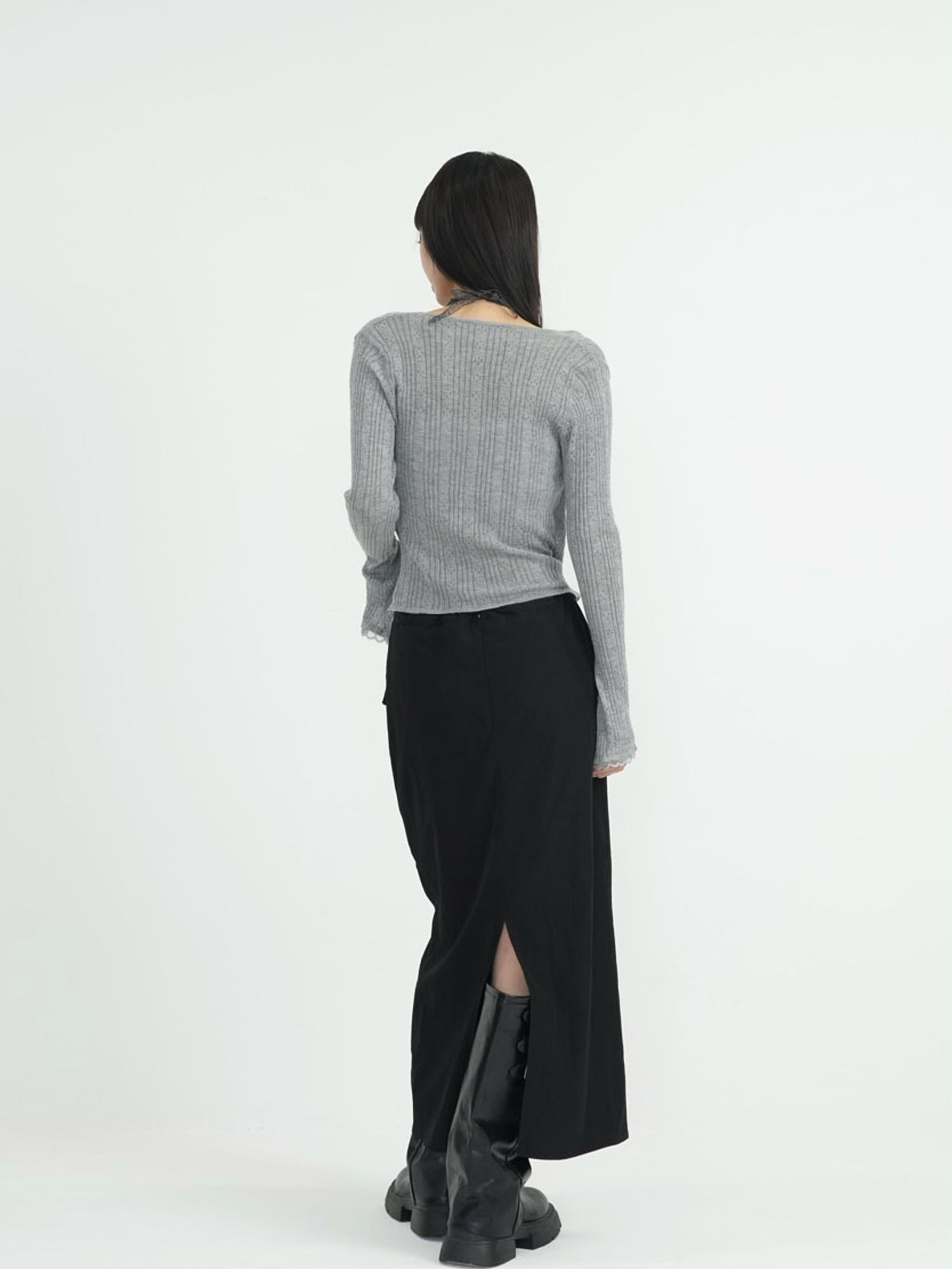 deep v neck cardigan