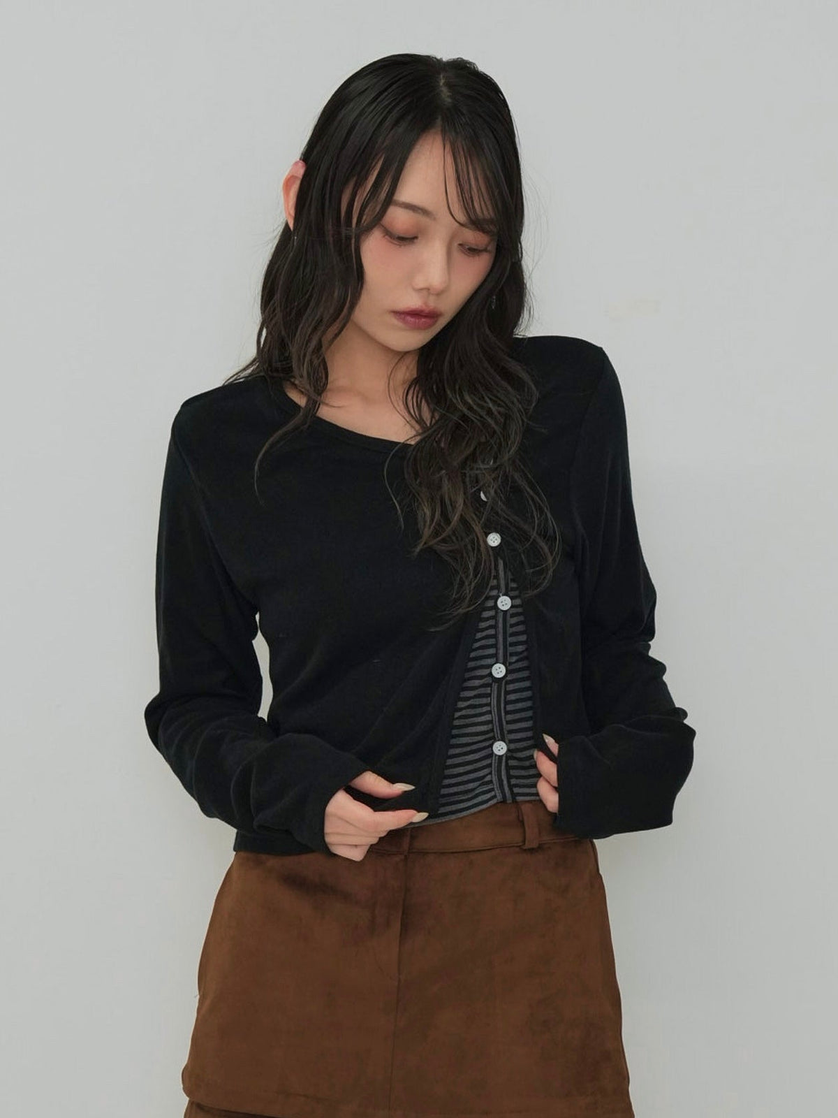 border peek cardigan