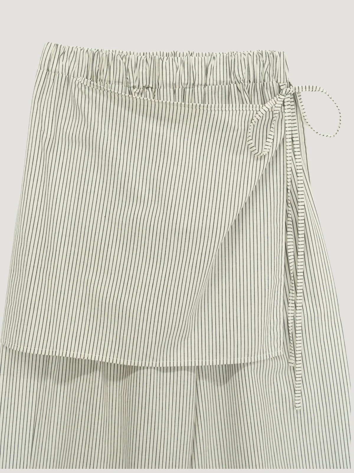 STRIPE WRAP PANTS