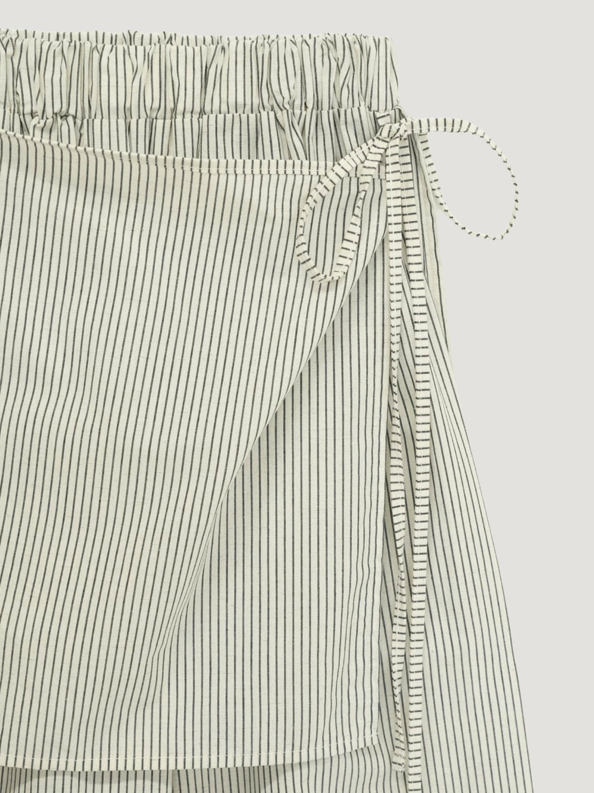 STRIPE WRAP PANTS
