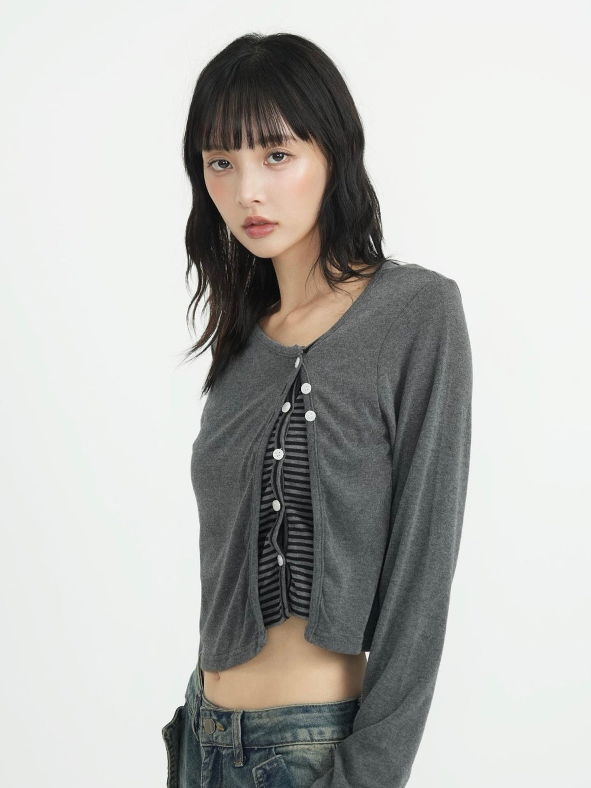 border peek cardigan