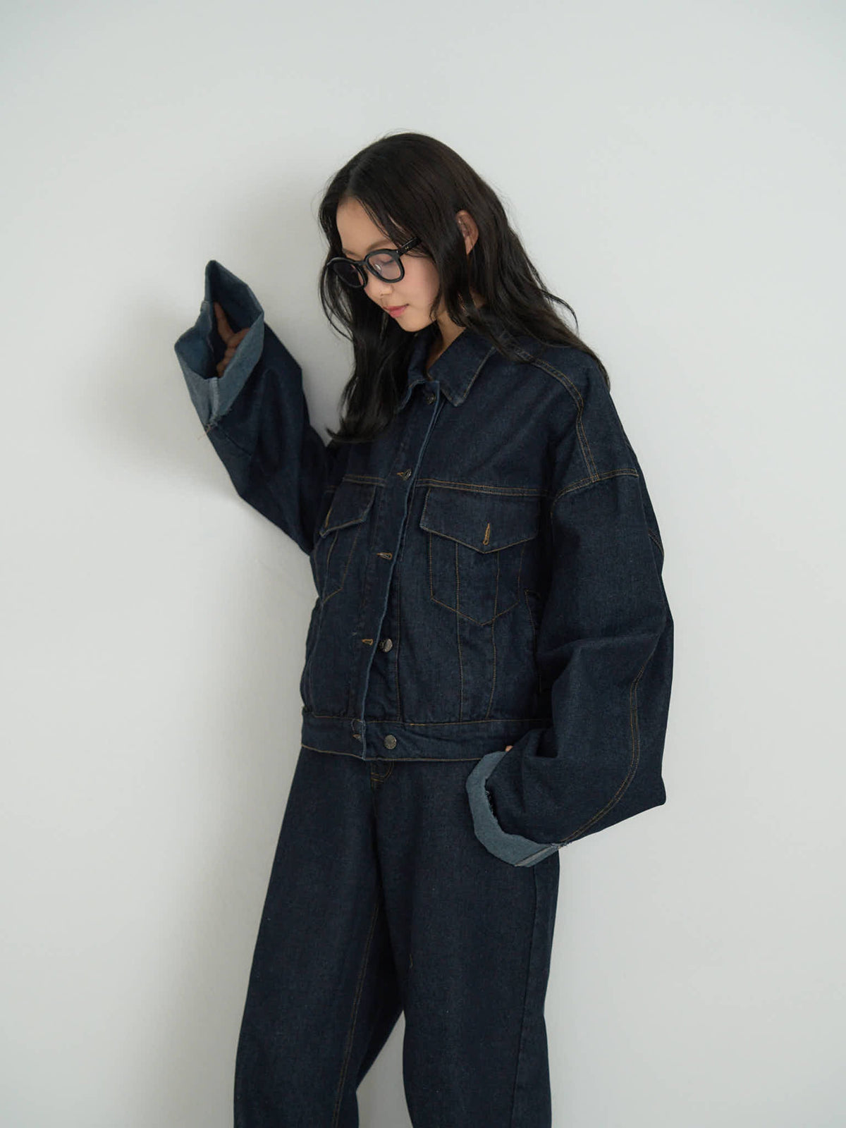 cropped denim jacket