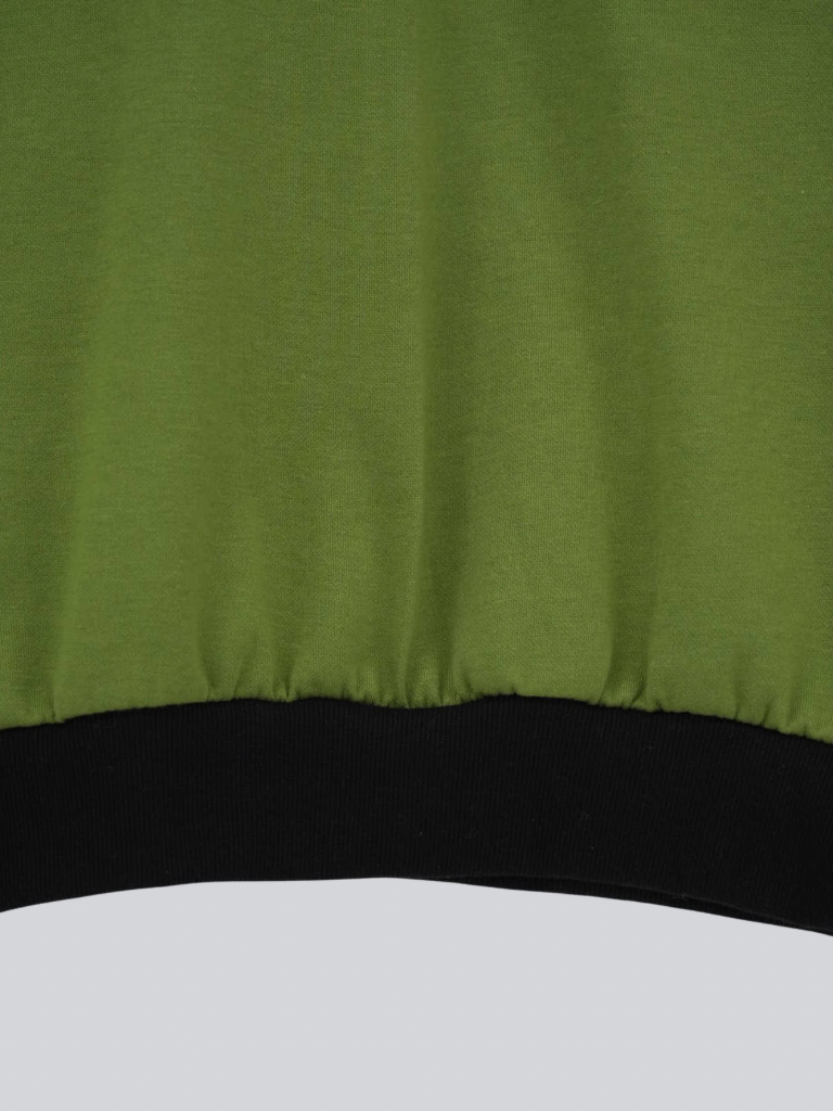 star patch border long tee