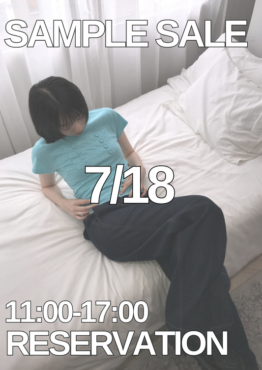7/18 SAMPLE SALE