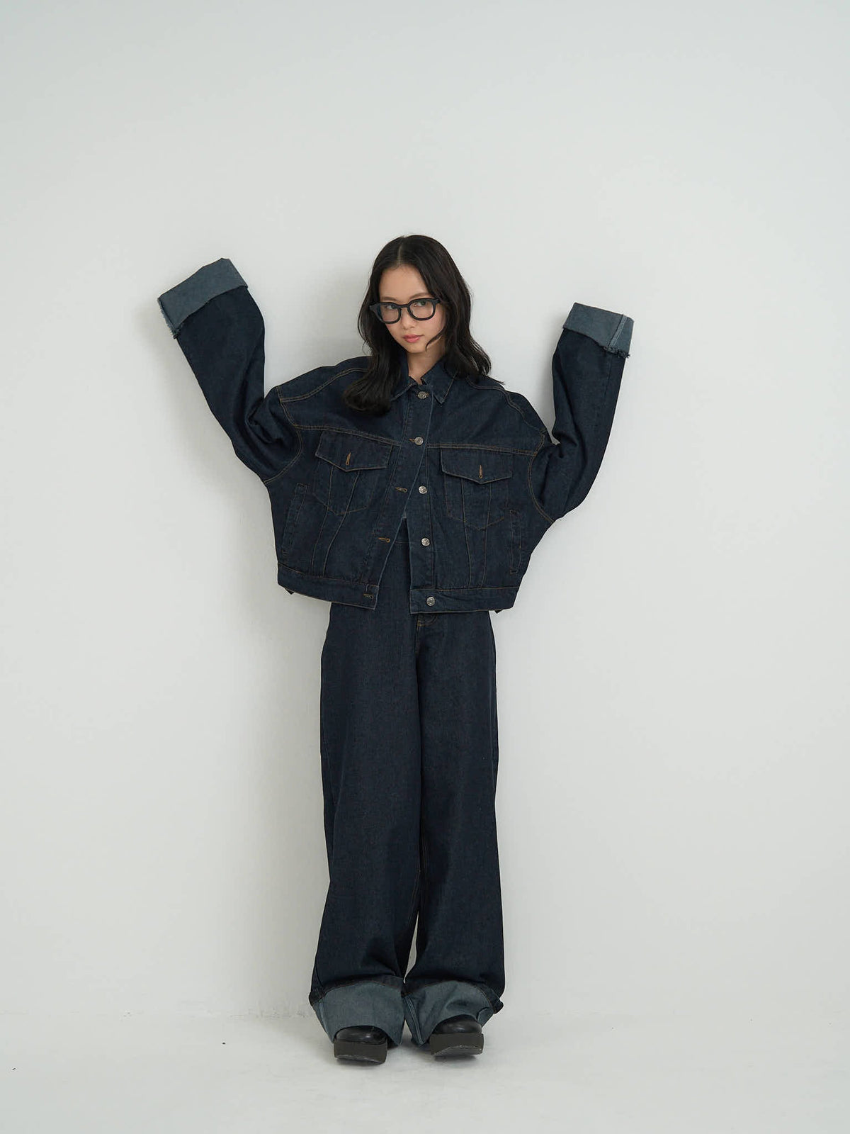 cropped denim jacket
