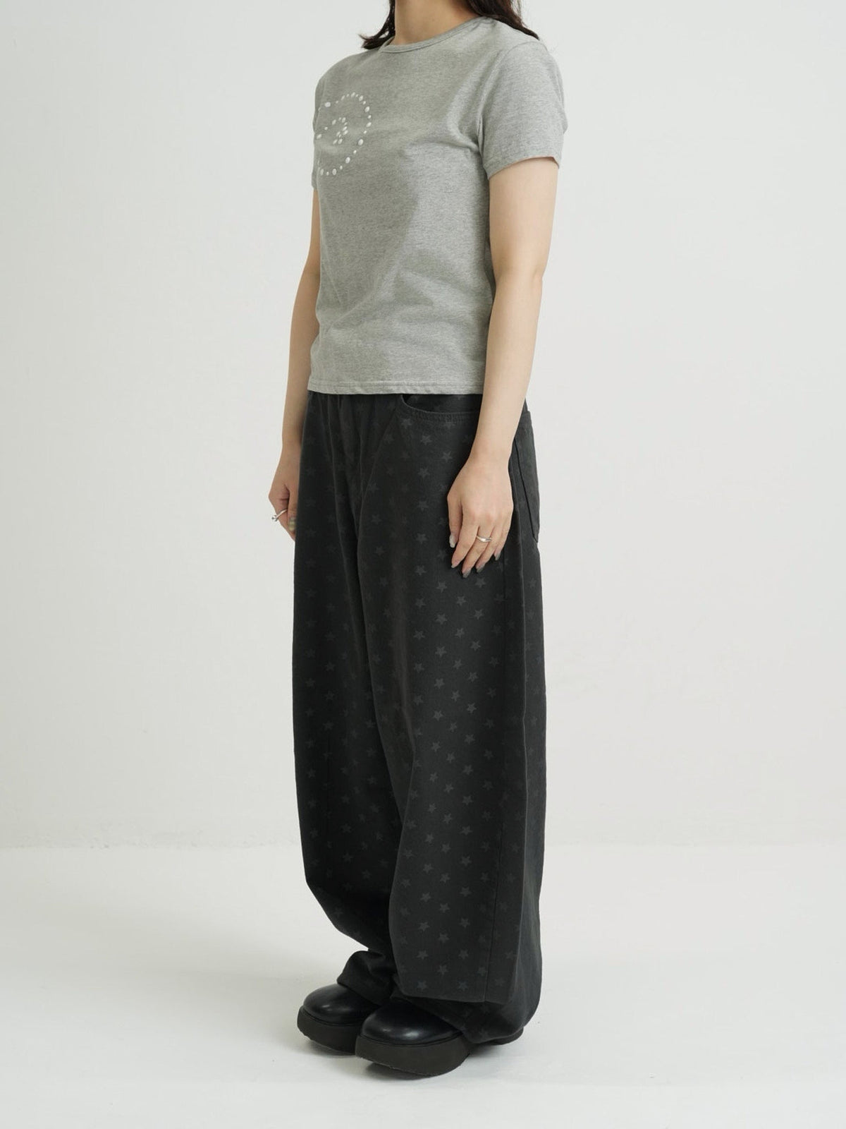 star dot balloon pants