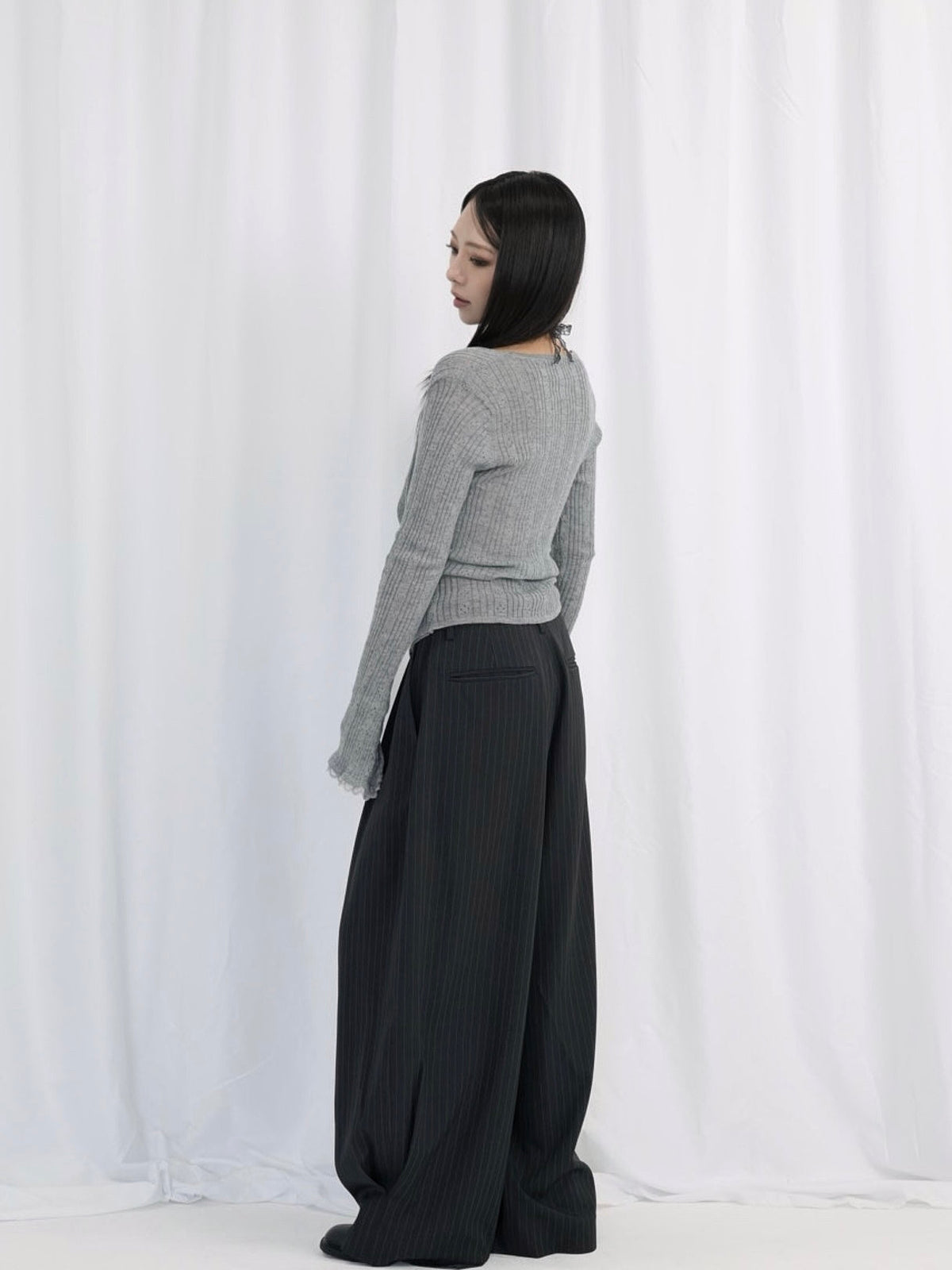 deep v neck cardigan