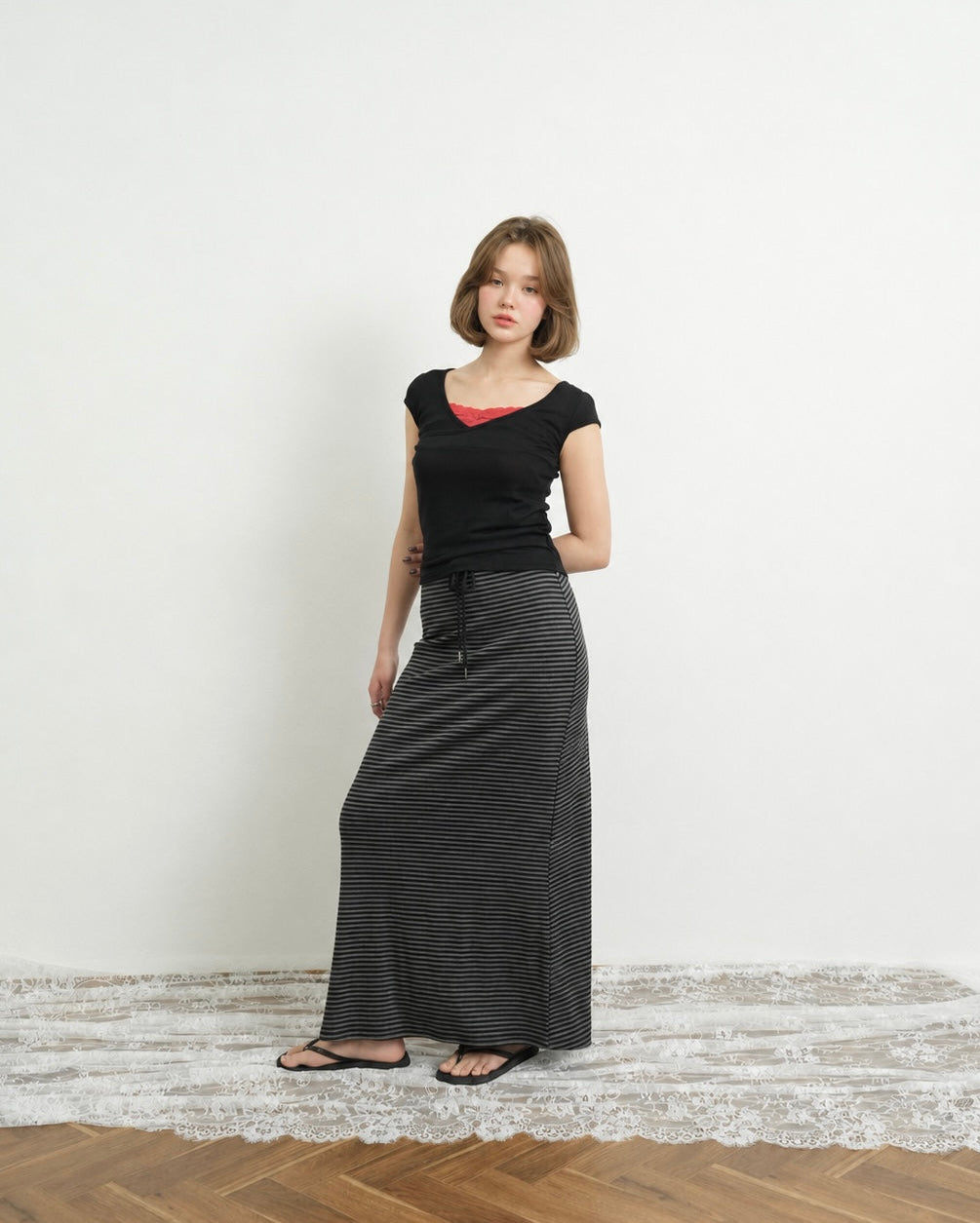 long border skirt
