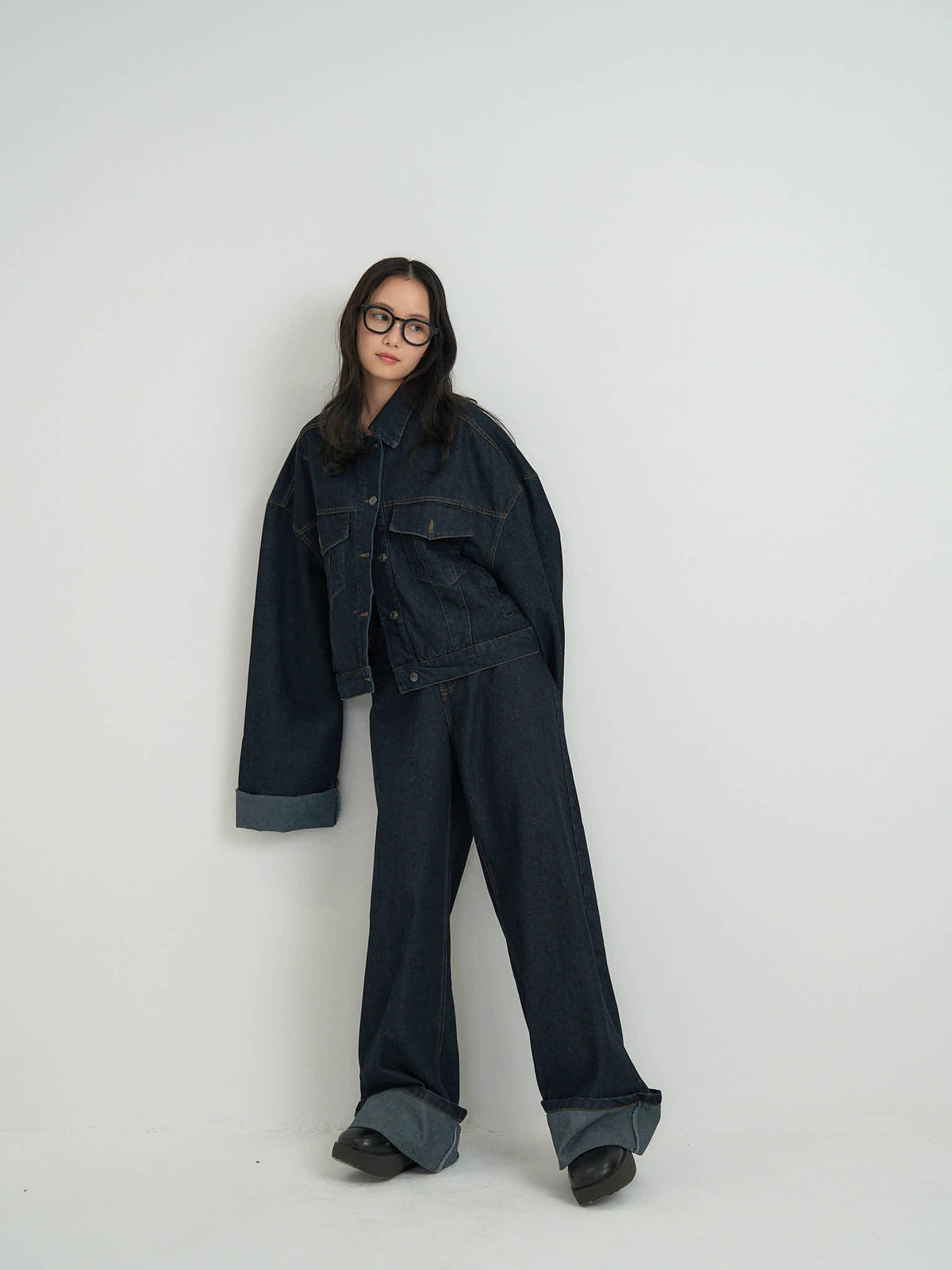 cropped denim jacket
