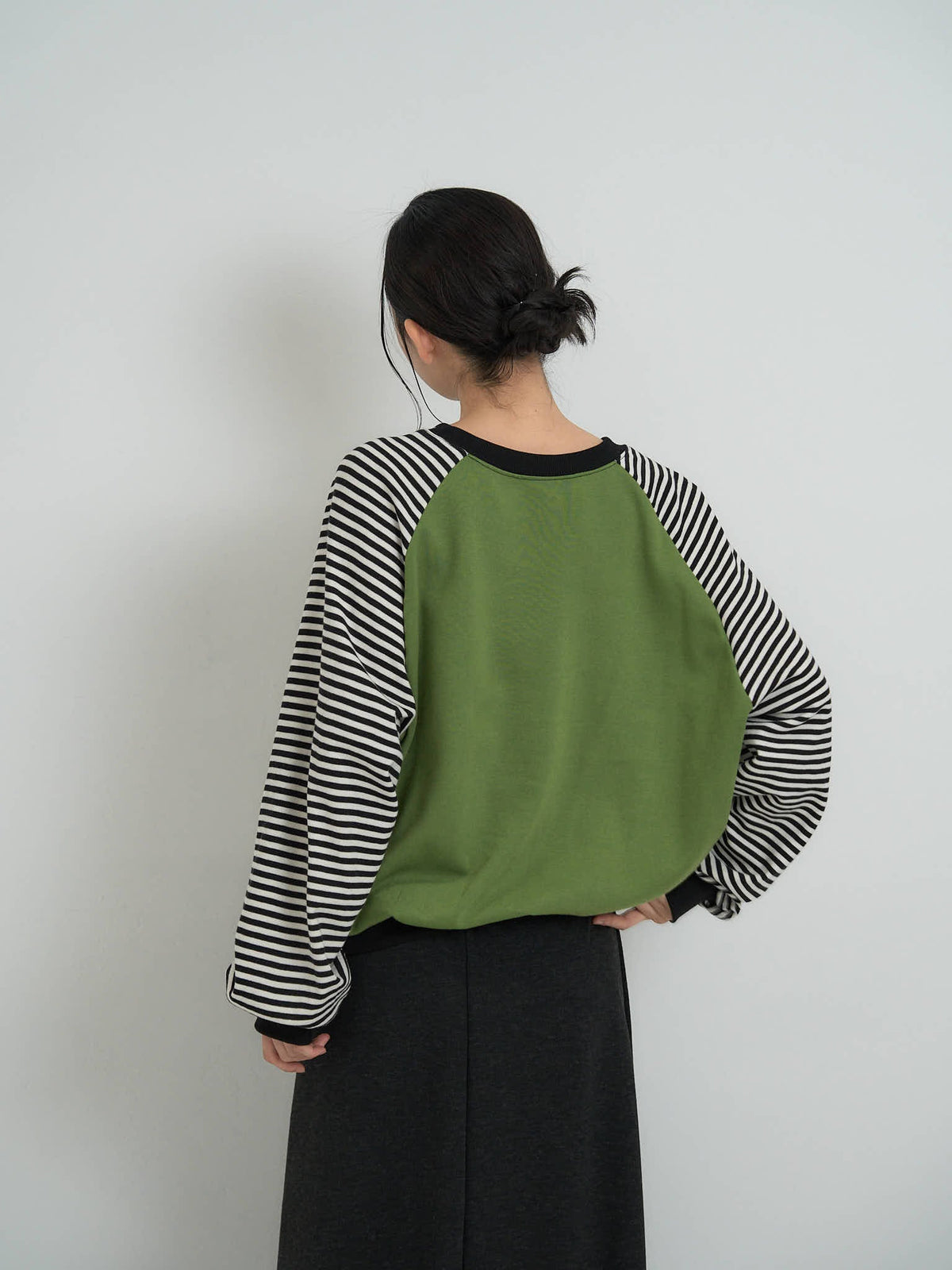 star patch border long tee