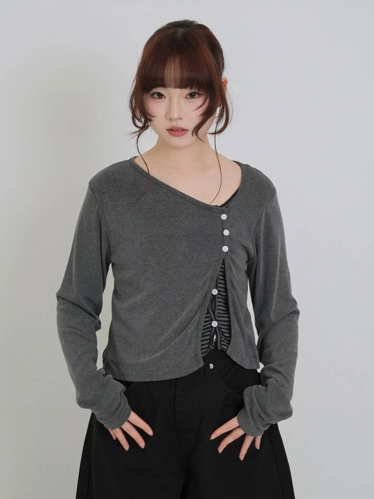border peek cardigan