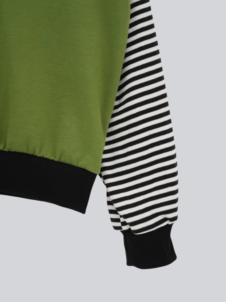 star patch border long tee