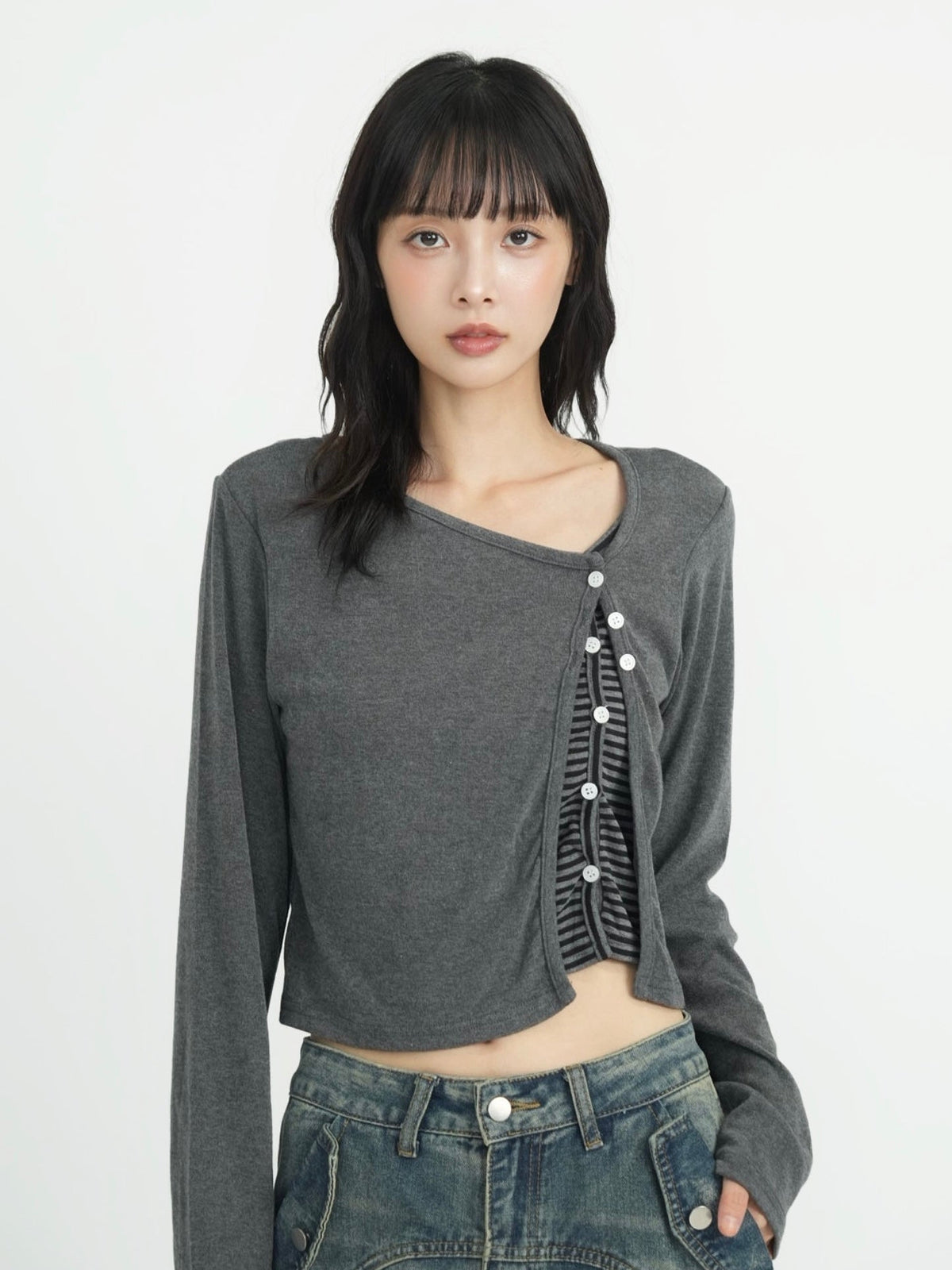 border peek cardigan