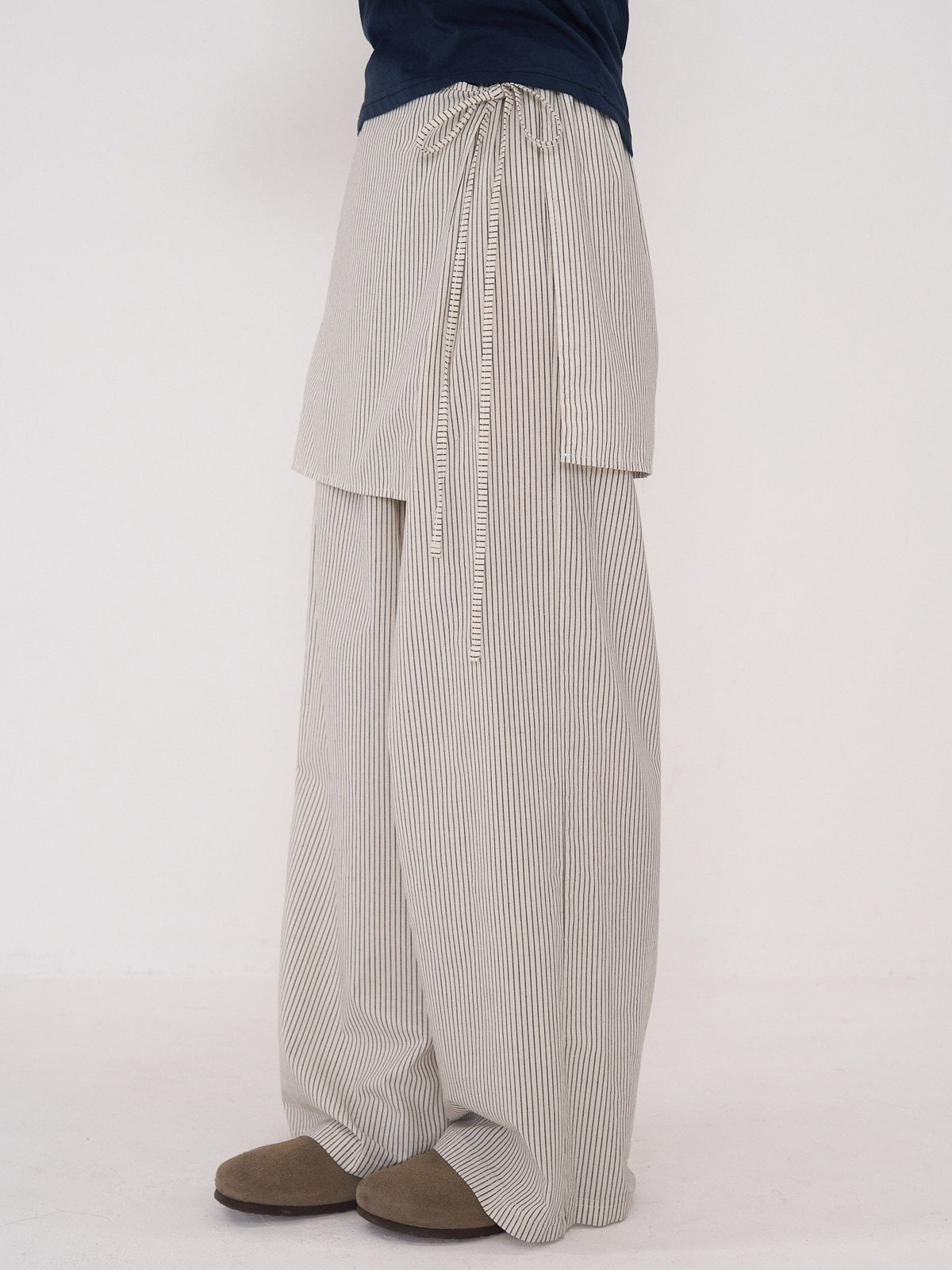 STRIPE WRAP PANTS