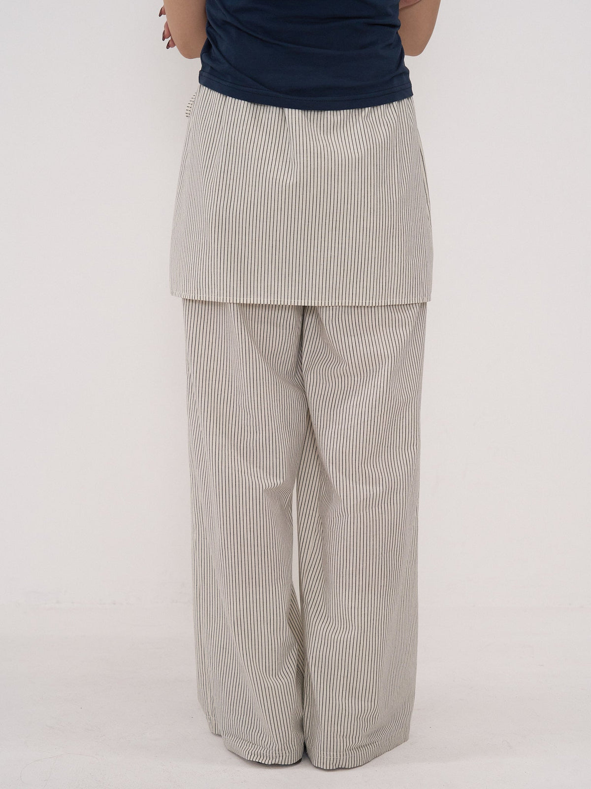 STRIPE WRAP PANTS