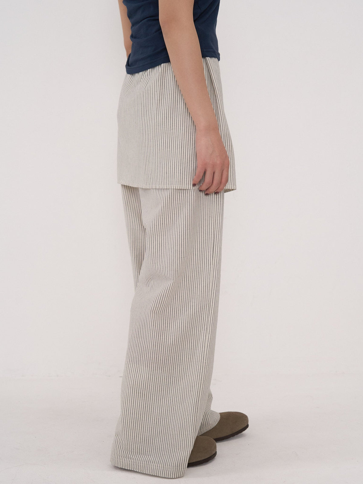 STRIPE WRAP PANTS