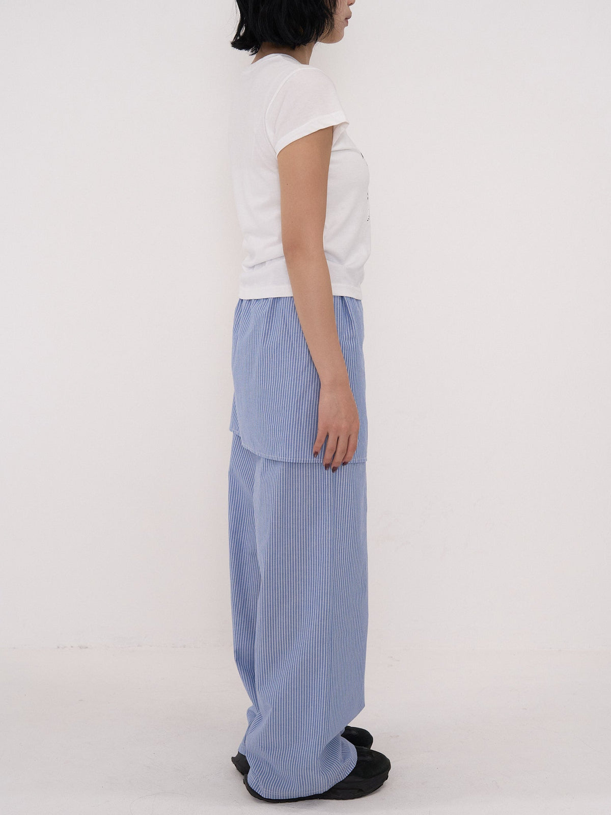 STRIPE WRAP PANTS