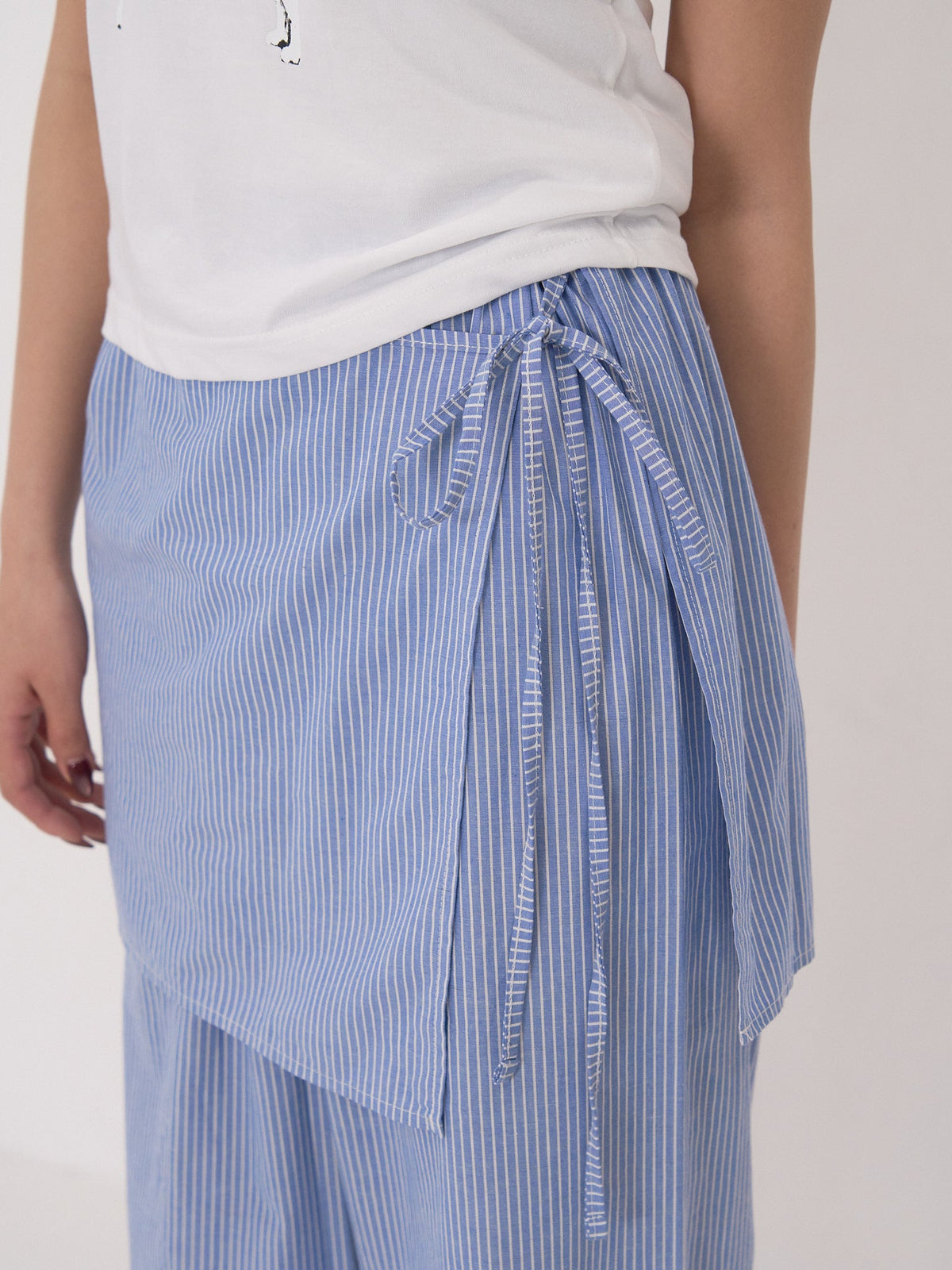 STRIPE WRAP PANTS