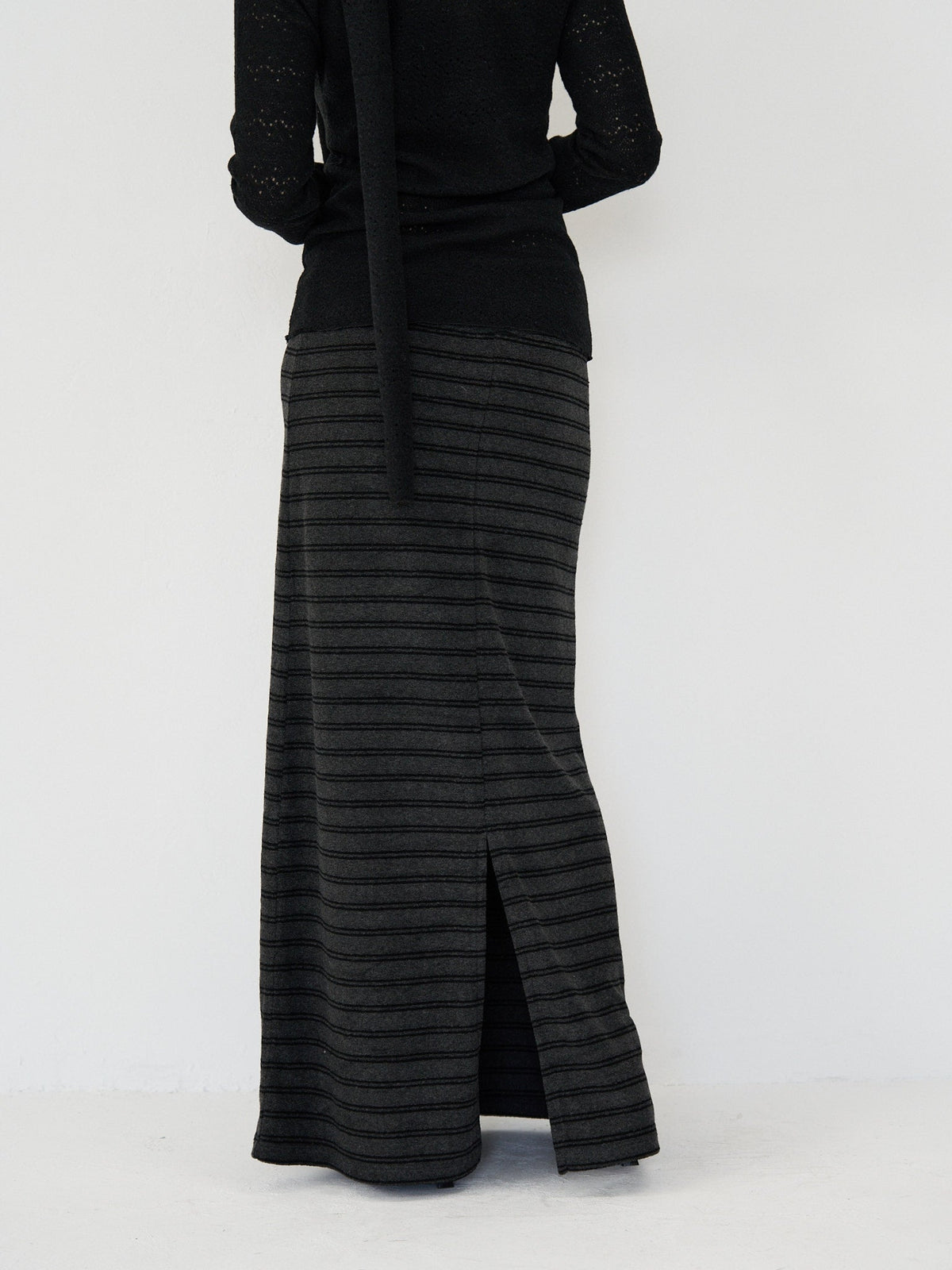 striped knit skirt