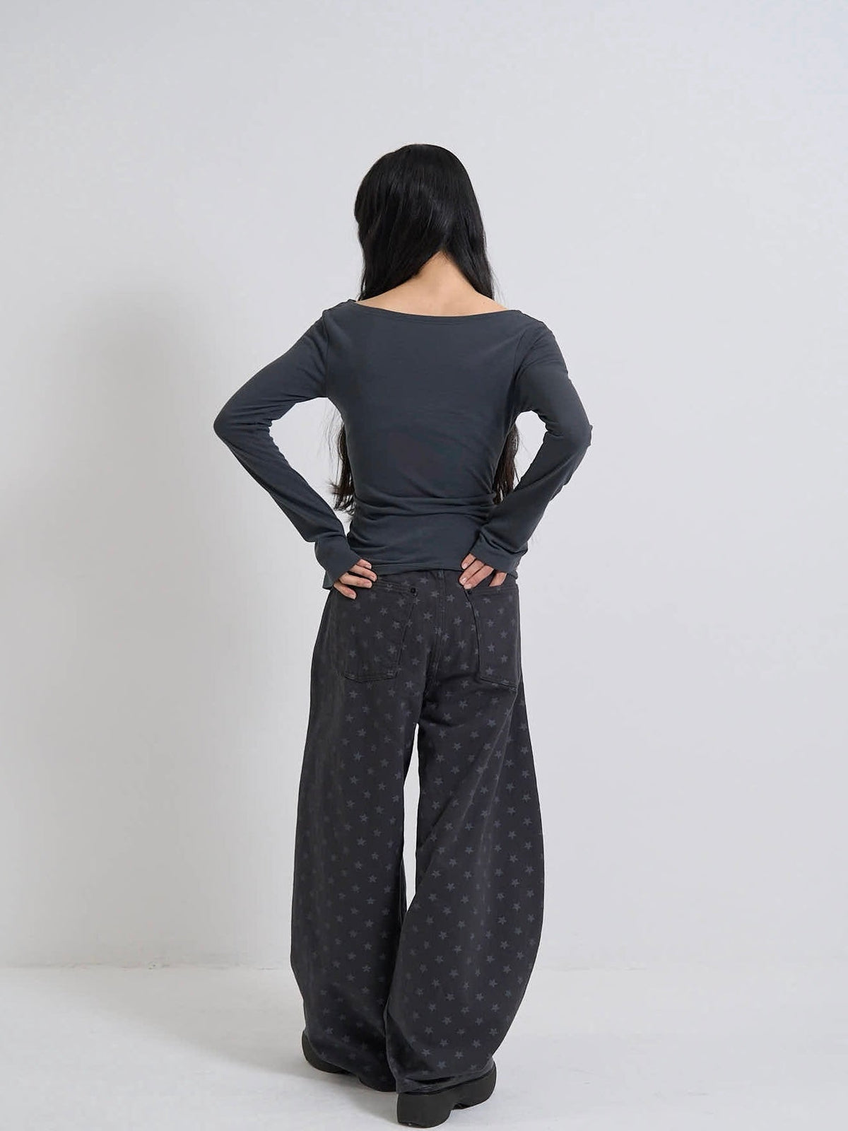 star dot balloon pants