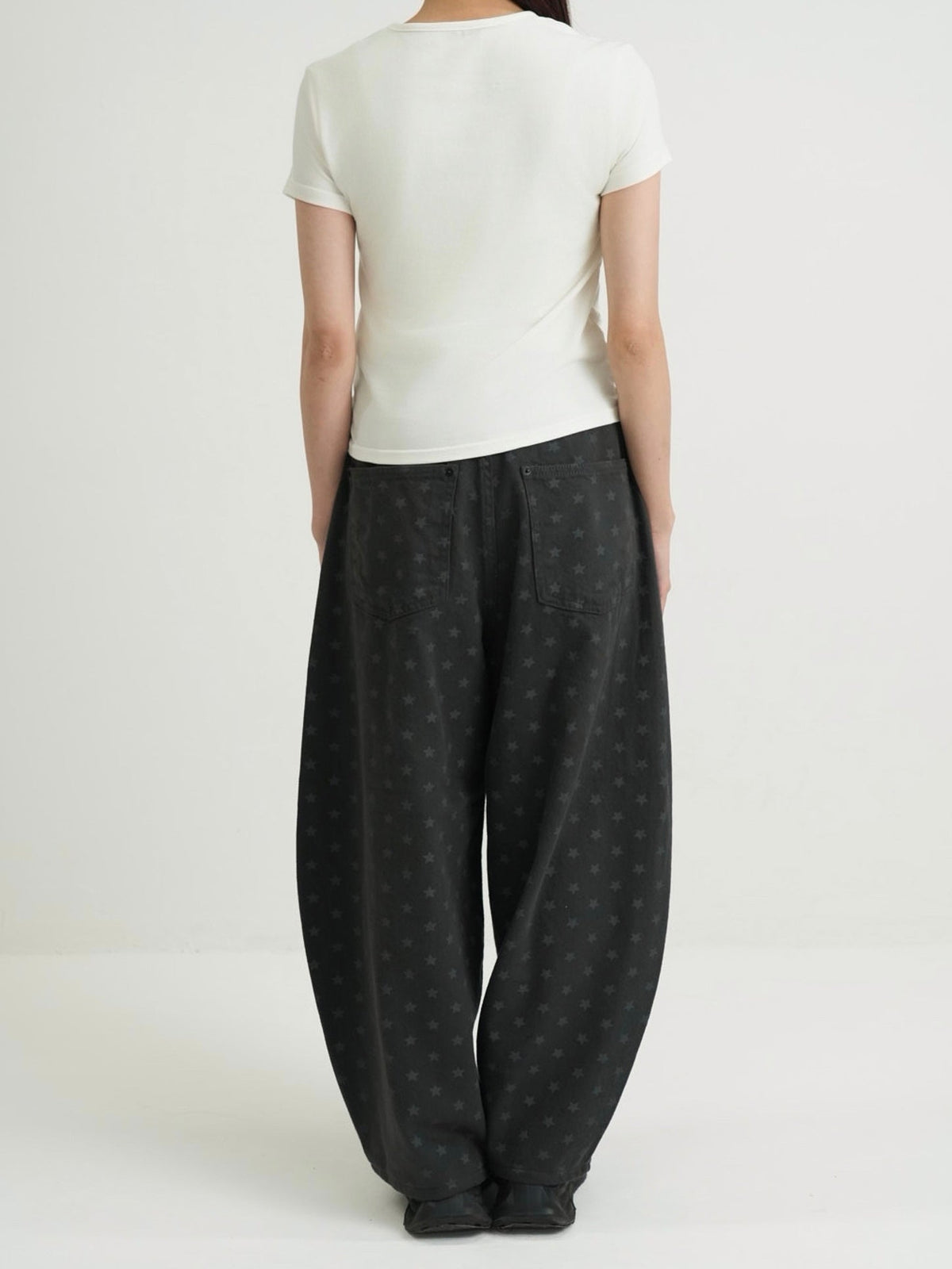 star dot balloon pants